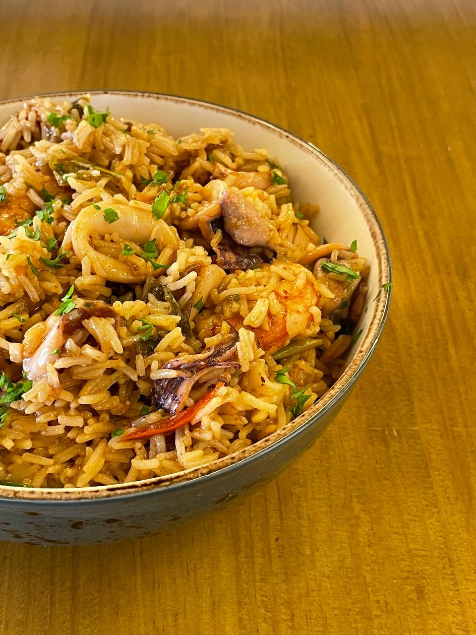 Arroz con verduras y pollo